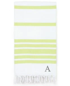 Linum Home Personalized Herringbone Pestemal Beach Towel