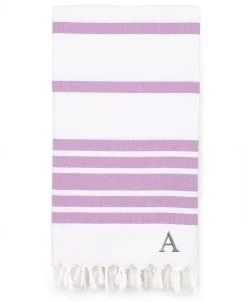Linum Home Personalized Herringbone Pestemal Beach Towel
