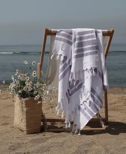 Linum Home Personalized Herringbone Pestemal Beach Towel -Avanti Linens Shop 12777123 fpx