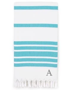 Linum Home Personalized Herringbone Pestemal Beach Towel