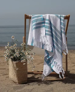 Linum Home Personalized Herringbone Pestemal Beach Towel 61 Linum Home Personalized Herringbone Pestemal Beach Towel -Avanti Linens Shop 12777257 fpx