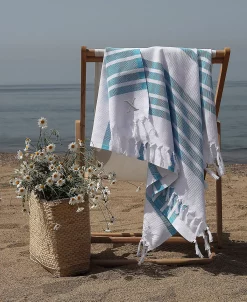 Linum Home Personalized Herringbone Pestemal Beach Towel 59 Linum Home Personalized Herringbone Pestemal Beach Towel -Avanti Linens Shop 12777258 fpx