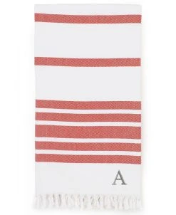 Linum Home Personalized Herringbone Pestemal Beach Towel