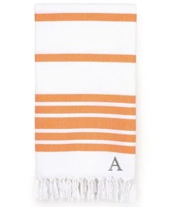 Linum Home Personalized Herringbone Pestemal Beach Towel