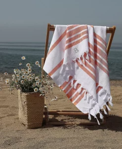 Linum Home Personalized Herringbone Pestemal Beach Towel -Avanti Linens Shop 12777542 fpx