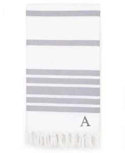 Linum Home Personalized Herringbone Pestemal Beach Towel