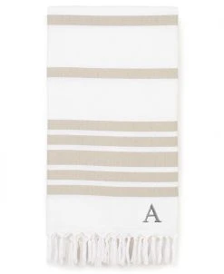 Linum Home Personalized Herringbone Pestemal Beach Towel