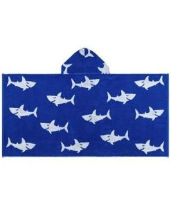 Linum Home Kids 100% Turkish Aegean Cotton Hooded Easy Bath And Beach Wrap For Boys -Avanti Linens Shop 13629088 fpx