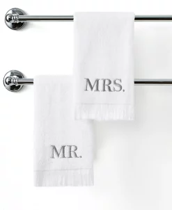 Avanti Bath Towels, Mr. & Mrs. 11 X 18 Fingertip Towel