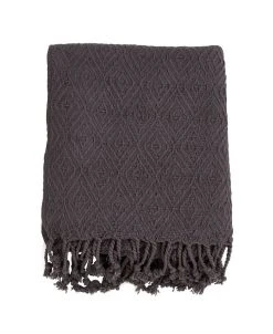 Saro Lifestyle Diamond Weave Throw