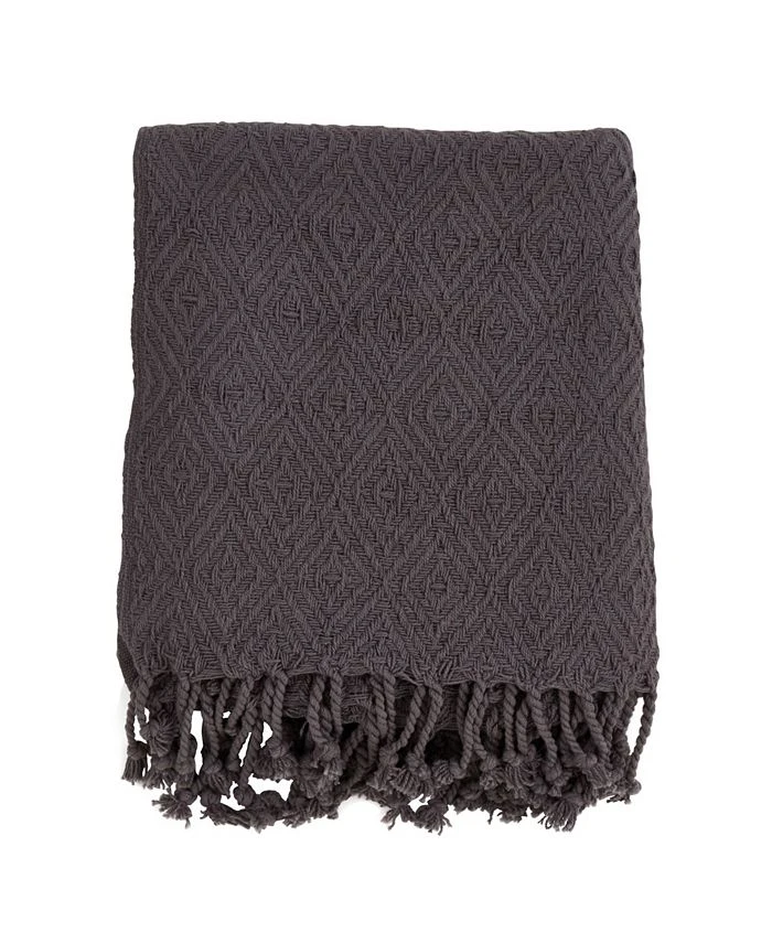 Saro Lifestyle Diamond Weave Throw 3 Saro Lifestyle Diamond Weave Throw