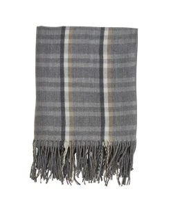 Saro Lifestyle Plaid Throw