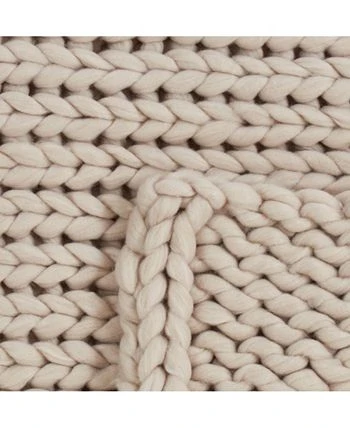 Saro Lifestyle Chunky Woven Knit Throw 4 Saro Lifestyle Chunky Woven Knit Throw - Image 2