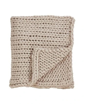 Saro Lifestyle Chunky Woven Knit Throw 5 Saro Lifestyle Chunky Woven Knit Throw - Image 3