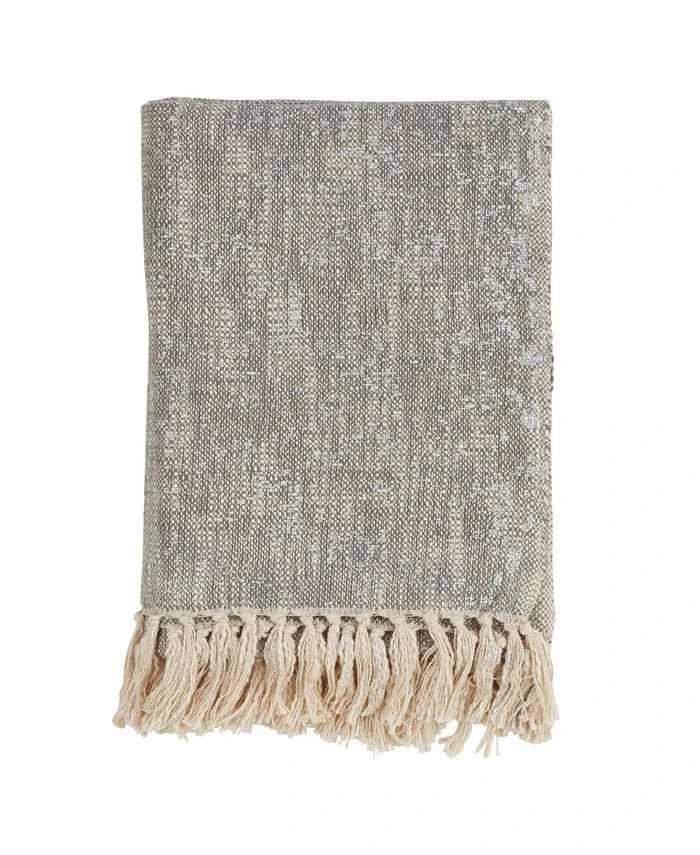 Saro Lifestyle Foil Design Throw 3 Saro Lifestyle Foil Design Throw