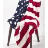Saro Lifestyle American Flag Throw, 50 X 60