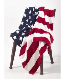 Saro Lifestyle American Flag Throw, 50 X 60