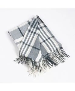 Saro Lifestyle Plaid Design Throw