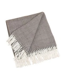 Saro Lifestyle Classic Herringbone Throw -Avanti Linens Shop 14905874 fpx