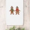 Linum Home Christmas Gingerbread Embroidered 100% Turkish Cotton Hand Towel -Avanti Linens Shop 15143543 fpx