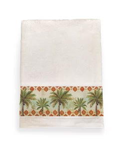 Laural Home Spice Palm Bath Towel