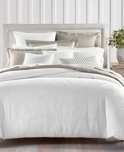 Charter Club Woven Leaves 2-Pc. Duvet Cover Set, Twin, Created For Macy's