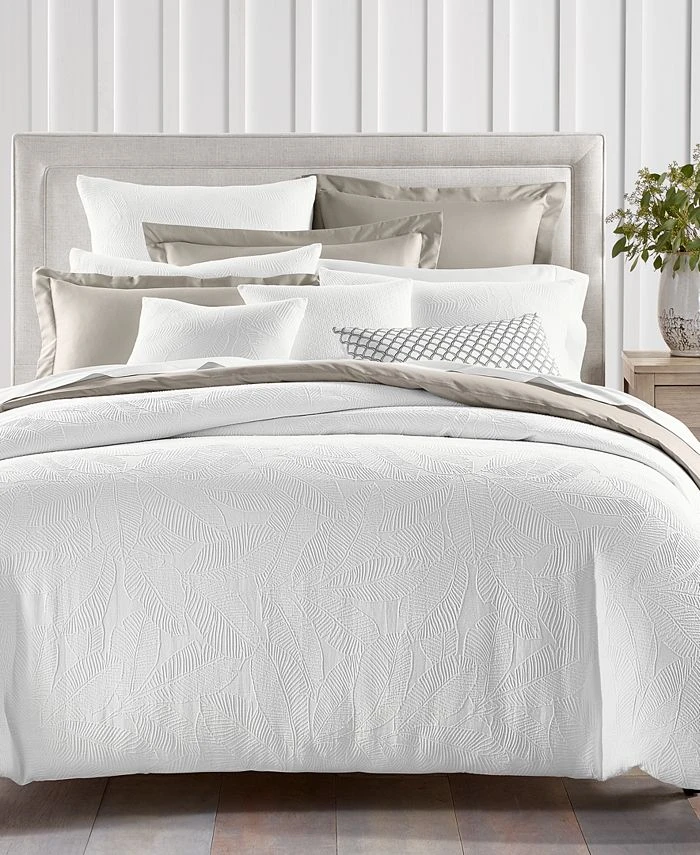 Charter Club Woven Leaves 2-Pc. Duvet Cover Set, Twin, Created For Macy's 3 Charter Club Woven Leaves 2-Pc. Duvet Cover Set, Twin, Created For Macy's