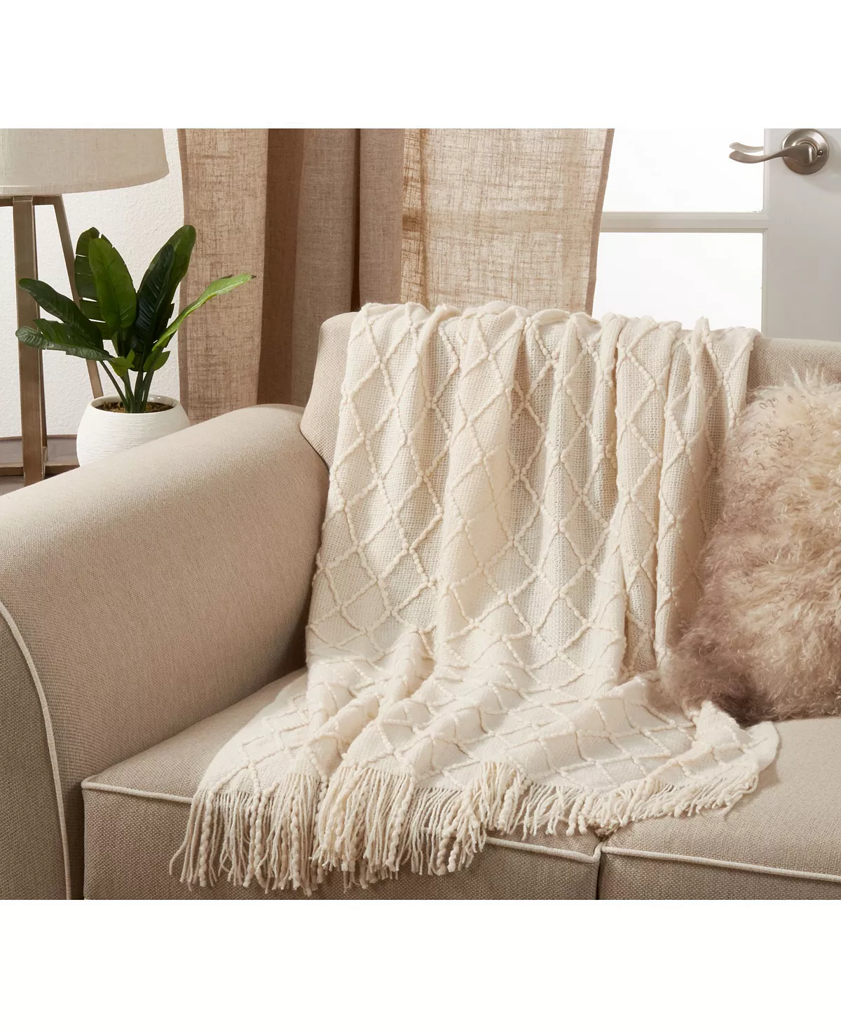 Saro Lifestyle Knitted Throw Blanket 6 Saro Lifestyle Knitted Throw Blanket - Image 4