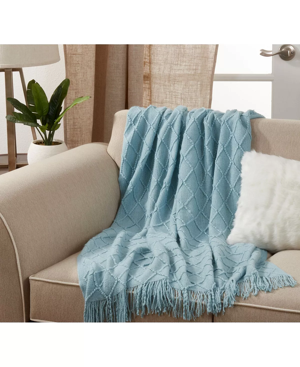 Saro Lifestyle Knitted Throw Blanket 8 Saro Lifestyle Knitted Throw Blanket - Image 6