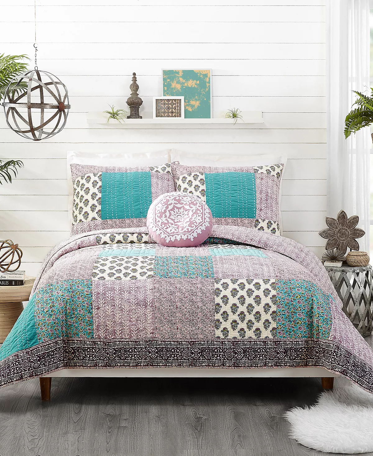 Jessica Simpson Numbra Patchwork King Sham 5 Jessica Simpson Numbra Patchwork King Sham - Image 3