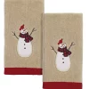 Avanti Snowman Gathering Fingertip Towels, 2 Piece 1 Avanti Snowman Gathering Fingertip Towels, 2 Piece -Avanti Linens Shop 17835471 fpx