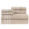 Caro Home Sabina Low Twist Towel Set, 6 Pieces