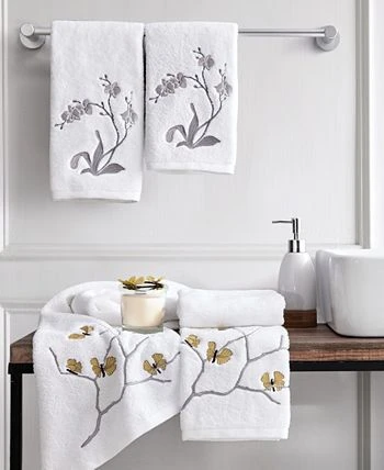 Michael Aram Butterfly Gingko Embroidered Towel Set, 2 Pieces 5 Michael Aram Butterfly Gingko Embroidered Towel Set, 2 Pieces - Image 3