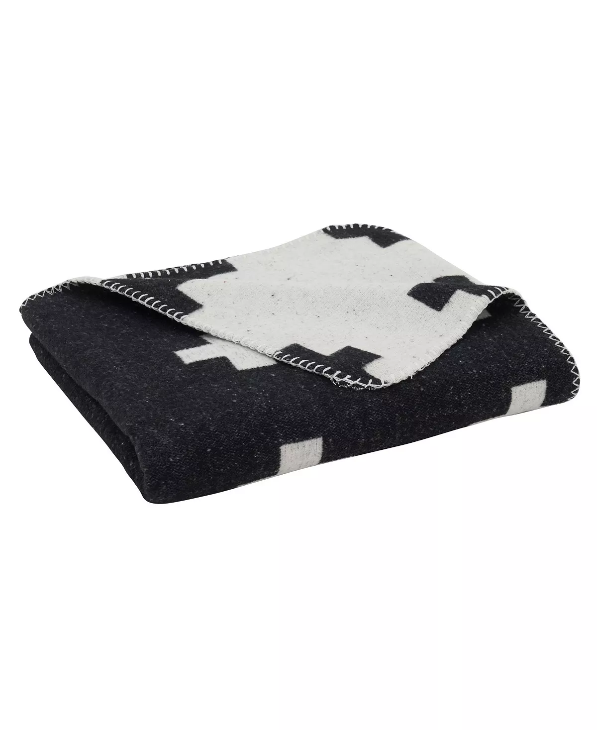 Saro Lifestyle Reversible Plus Sign Design Throw, 60 X 50 5 Saro Lifestyle Reversible Plus Sign Design Throw, 60 X 50 - Image 3