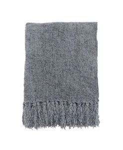 Saro Lifestyle Fringe Design Chenille Throw, 60 X 50