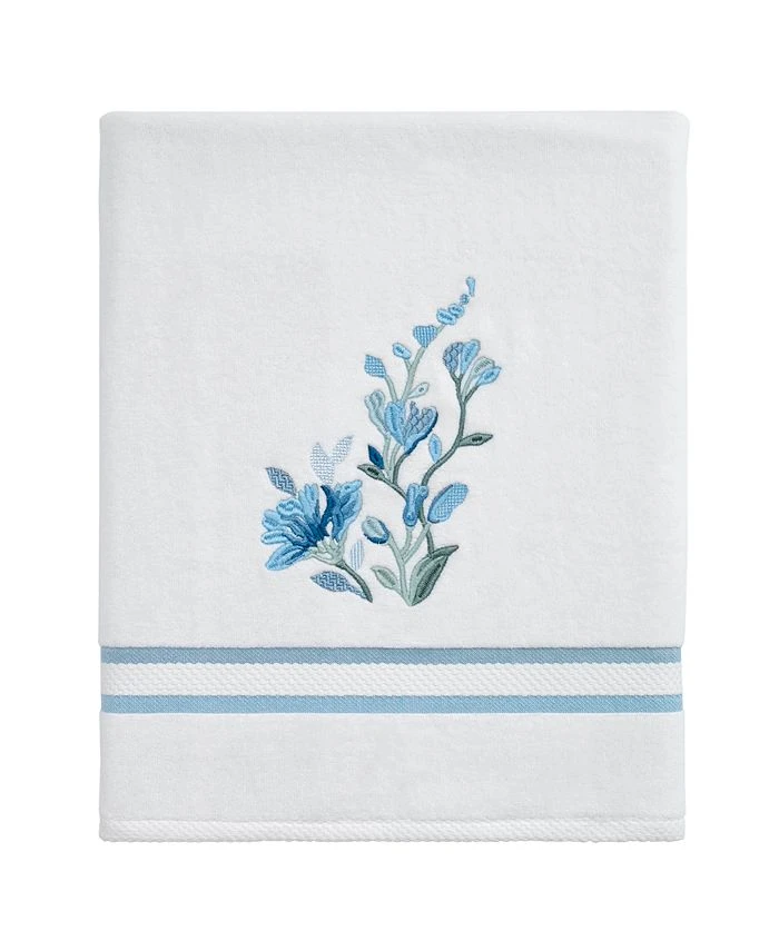 Avanti Garden View Cotton Embroidered Bath Towel 3 Avanti Garden View Cotton Embroidered Bath Towel