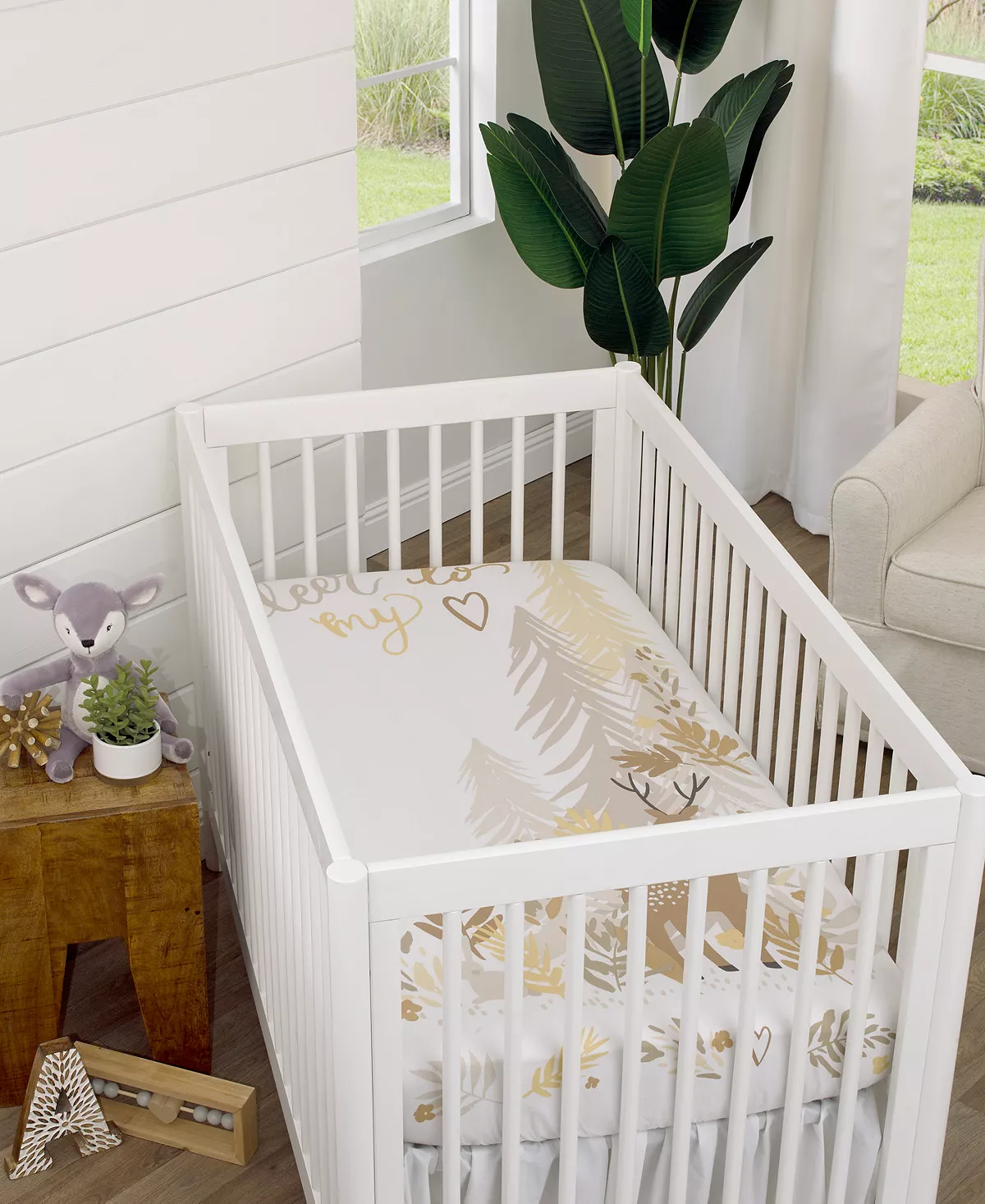 Macy's Deer To My Heart Tree Leaf Photo Op Fitted Crib Sheet 6 Macy's Deer To My Heart Tree Leaf Photo Op Fitted Crib Sheet - Image 4