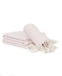 Linum Home Textiles Turkish Cotton Fun In Paradise Pestemal Beach And Hand Towel 2-Piece Set