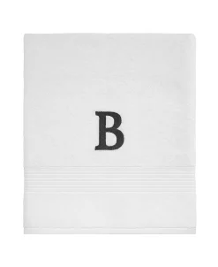 Avanti Block Monogram Initial Bath Towel