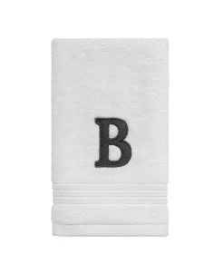 Avanti Block Monogram Initial Fingertip Towel