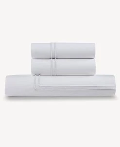 Ella Jayne 100% Cotton Percale 3 Piece Duvet Set With Satin Stitching - Full/Queen