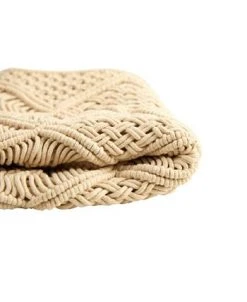 Nearly Natural Boho Cross Woven Macrame Decorative Pillow Cover, 18 -Avanti Linens Shop 21809416 fpx