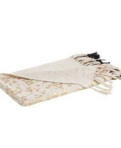 Saro Lifestyle Two-Tone Design Foil Print Throw Blanket, 68 X 52 -Avanti Linens Shop 22259920 fpx