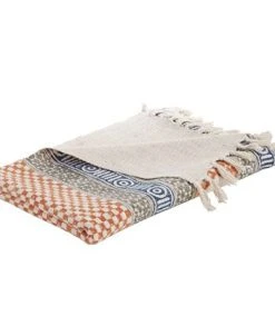 Saro Lifestyle Throw Blanket With Block Print Design, 70 X 47 -Avanti Linens Shop 22260316 fpx