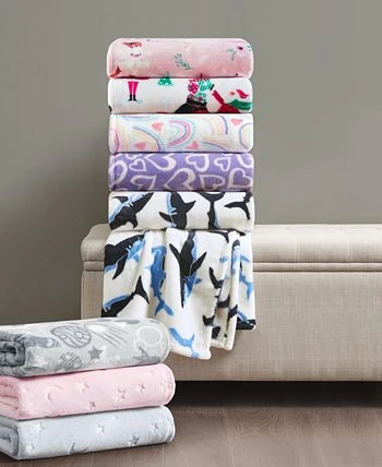 Charter Club Kids LOSEOUT! Plush Throws, 50 X 60, Created For Macy's 4 Charter Club Kids LOSEOUT! Plush Throws, 50 X 60, Created For Macy's - Image 2