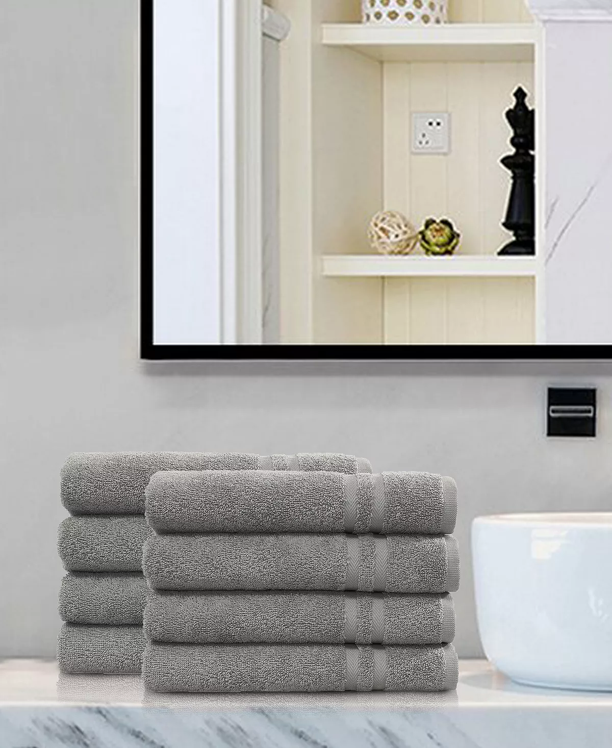 Linum Home Denzi 8-Pc. Hand Towel Set 5 Linum Home Denzi 8-Pc. Hand Towel Set - Image 3