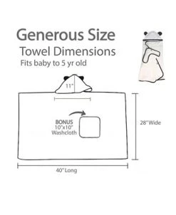 BedVoyage Panda Baby Viscose From Bamboo Bath Essentials, 8pc Baby Gift Set -Avanti Linens Shop 22724732 fpx