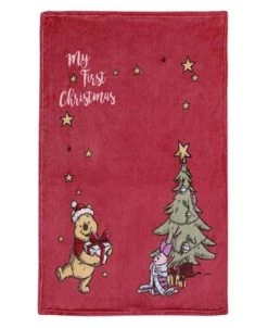 Disney Winnie The Pooh My First Christmas Photo Op Baby Blanket -Avanti Linens Shop 22971615 fpx 1