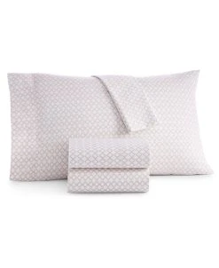 Charter Club Southwest Geometric Cotton 550-Thread Count 4-Pc. Full Sheet Set, Created For Macy's