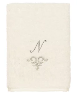 Linum Home Textiles Turkish Cotton Monica Embellished Towel 3 Piece Set - Cream -Avanti Linens Shop 23140246 fpx